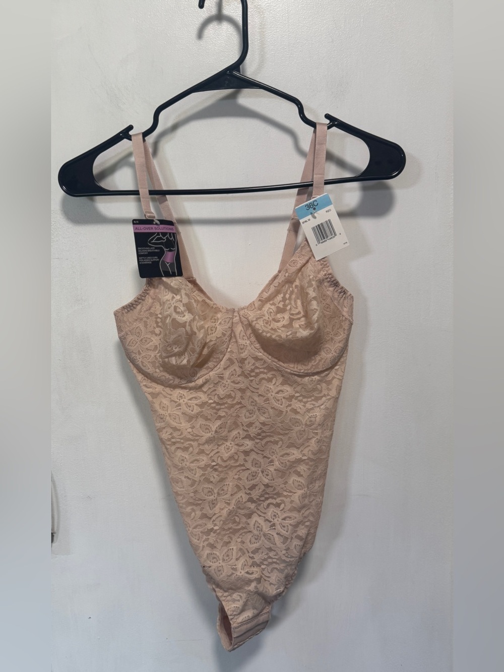 Bali Lace Shaping Bodysuit in Blush